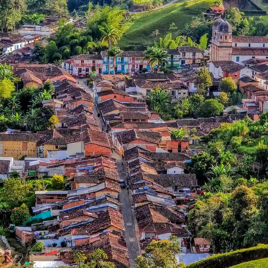 Calles coloniales de Concepción Antioquia
